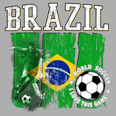 Brazil World Soccer 2018 Heat Transfers