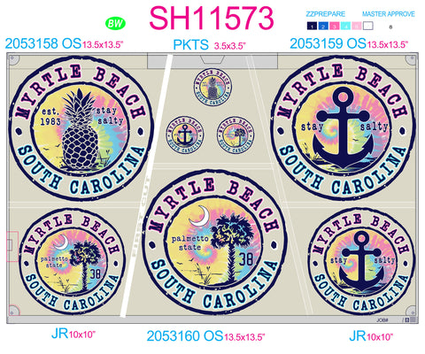 SH11573 - Tie-Dye Fill Circular Sheet - Complete Set