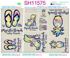 SH11575 - Tie-Dye Fill Coastal Sheet - Complete Set
