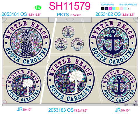SH11579 - Paisley Circular Sheet - Complete Set