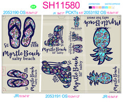 SH11580 - Coastal Paisley Sheet - Complete Set