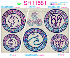 SH11581 - Coastal Paisley Circular Sheet - Complete Set