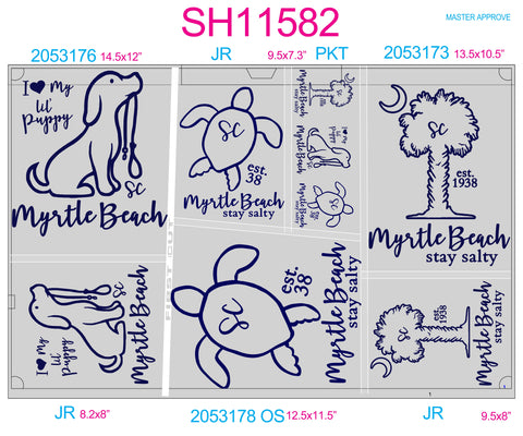 SH11582 - Southern Tie Dye Sheet - Complete Set