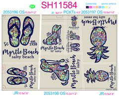 SH11584 - Beach Paisley Sheet - Complete Set